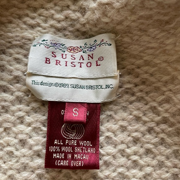 Vintage Susan Bristol wool cardigan Sz small - Picture 3 of 5